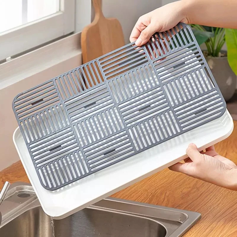 Server Rack Shelf - Plastic Drain Rack Dish Cup Drainer