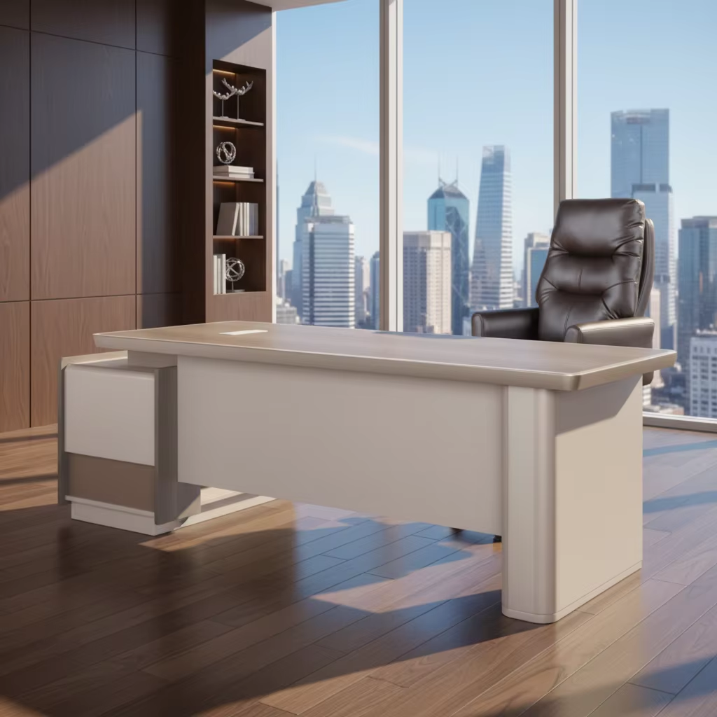 Office Tech Management - Modern Deluxe Ergonomic Office Furniture Desk