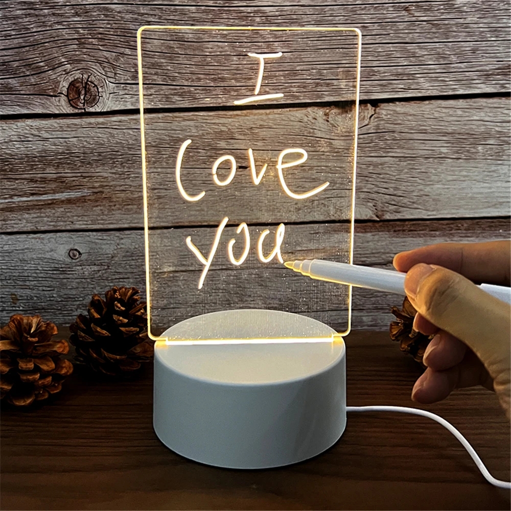 Office Tech Gadgets - Transparent Luminous LED Night Lights USB