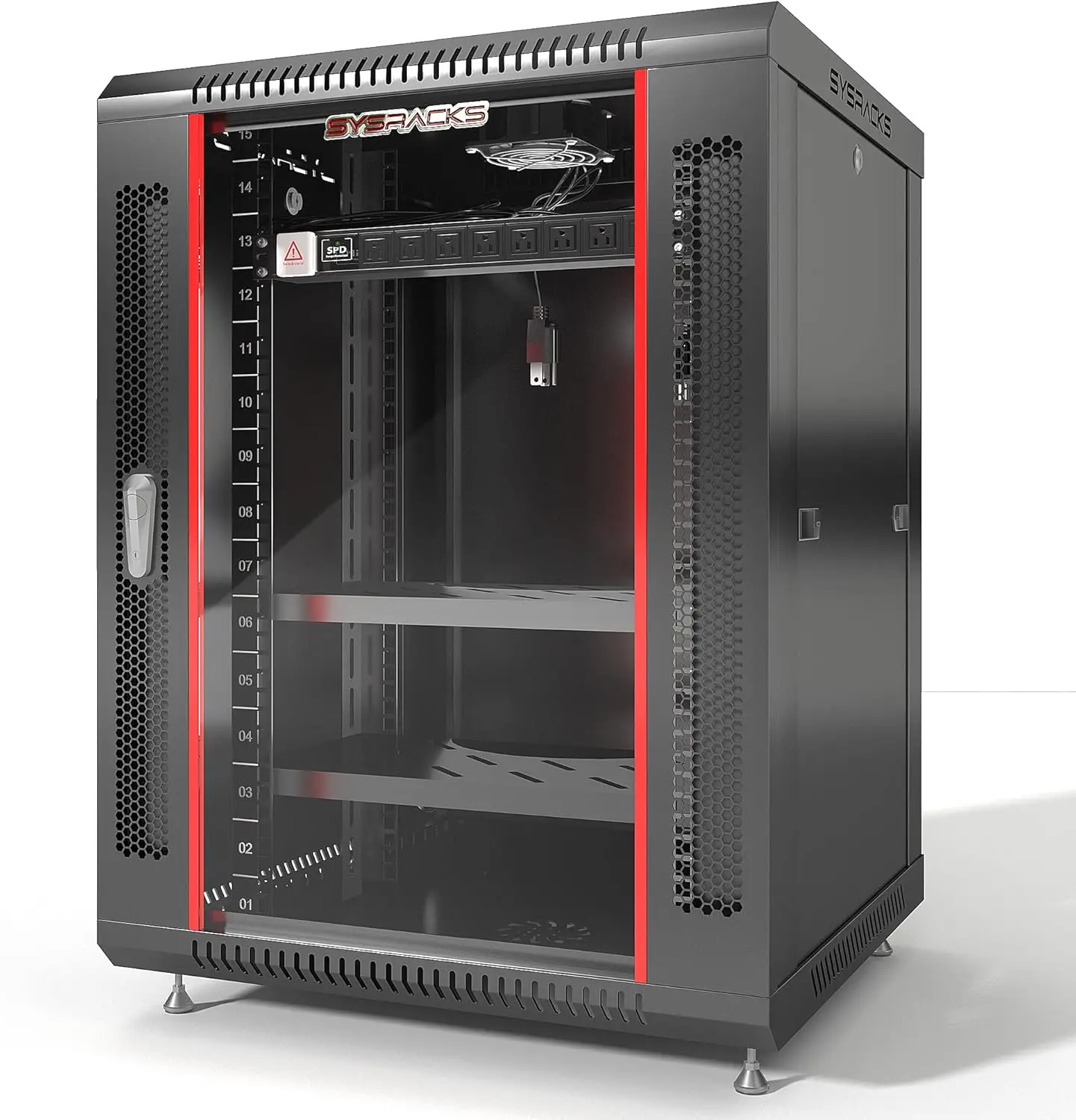 Server Rack Shelf - 15U Wall Mount Server Rack Cabinet