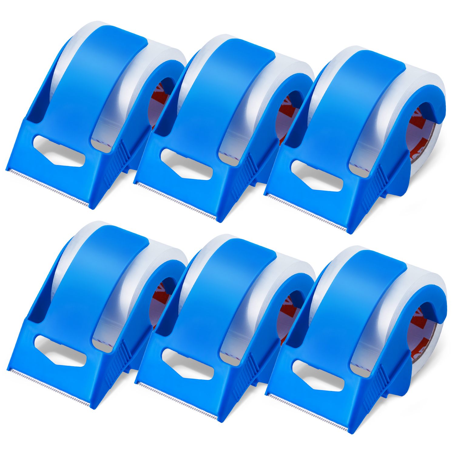 Tape Gun Dispenser - SucceBuy 1.5in Core 6 Rolls Clear