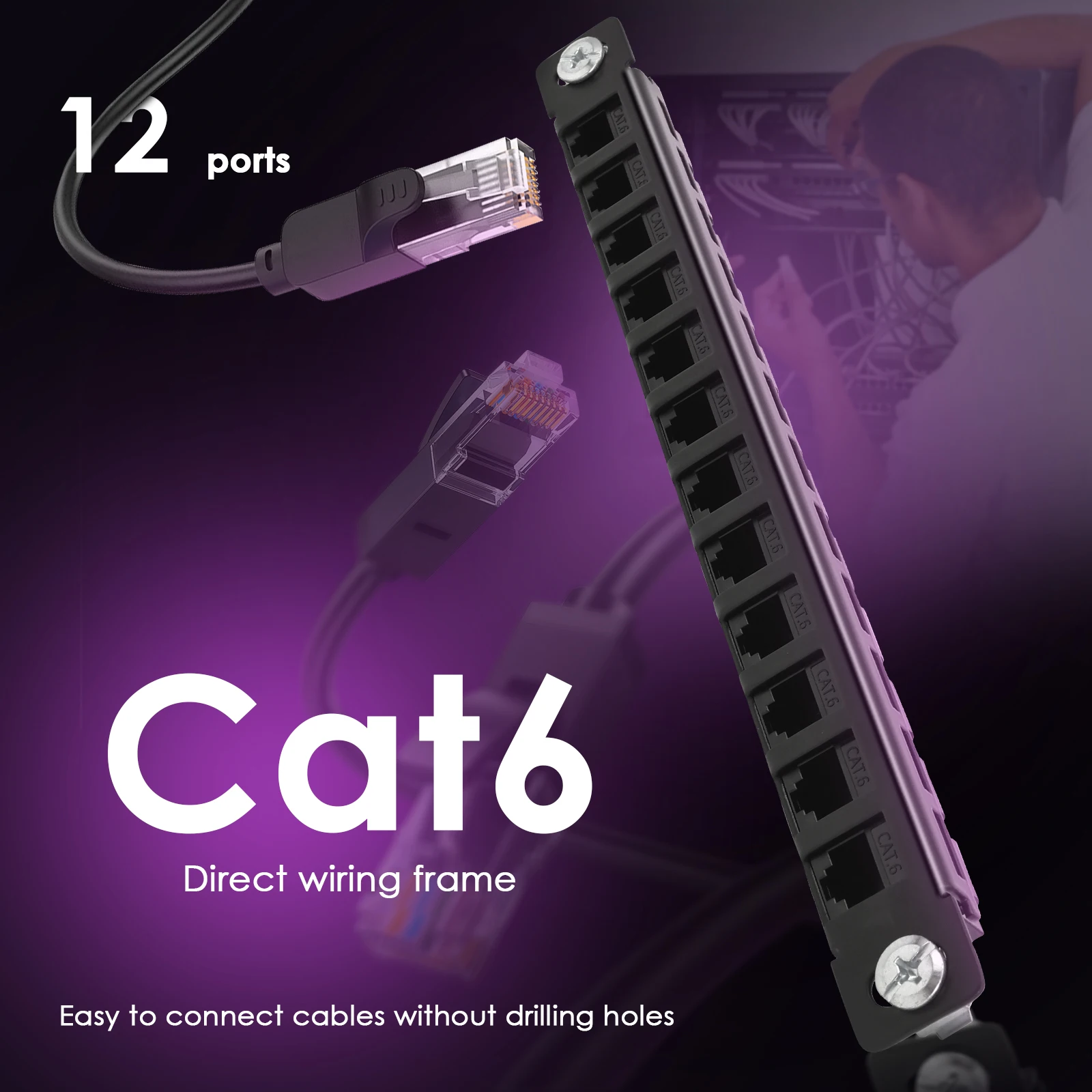 12 Port Patch Panel 10inch 0.5 - Patch Panel Cat6 incelemesi ve fiyatı