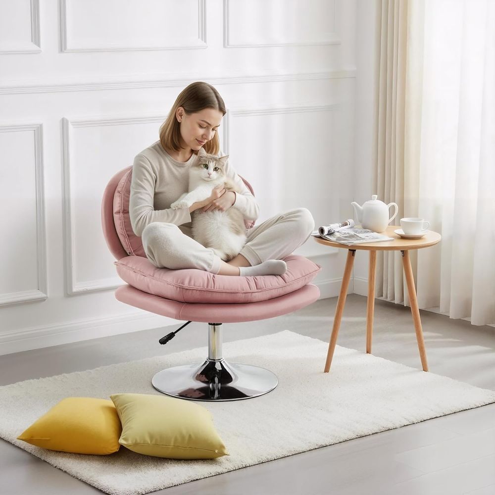 Swivel Vanity Chair with Adjus - Office Tech Chair incelemesi ve fiyatı