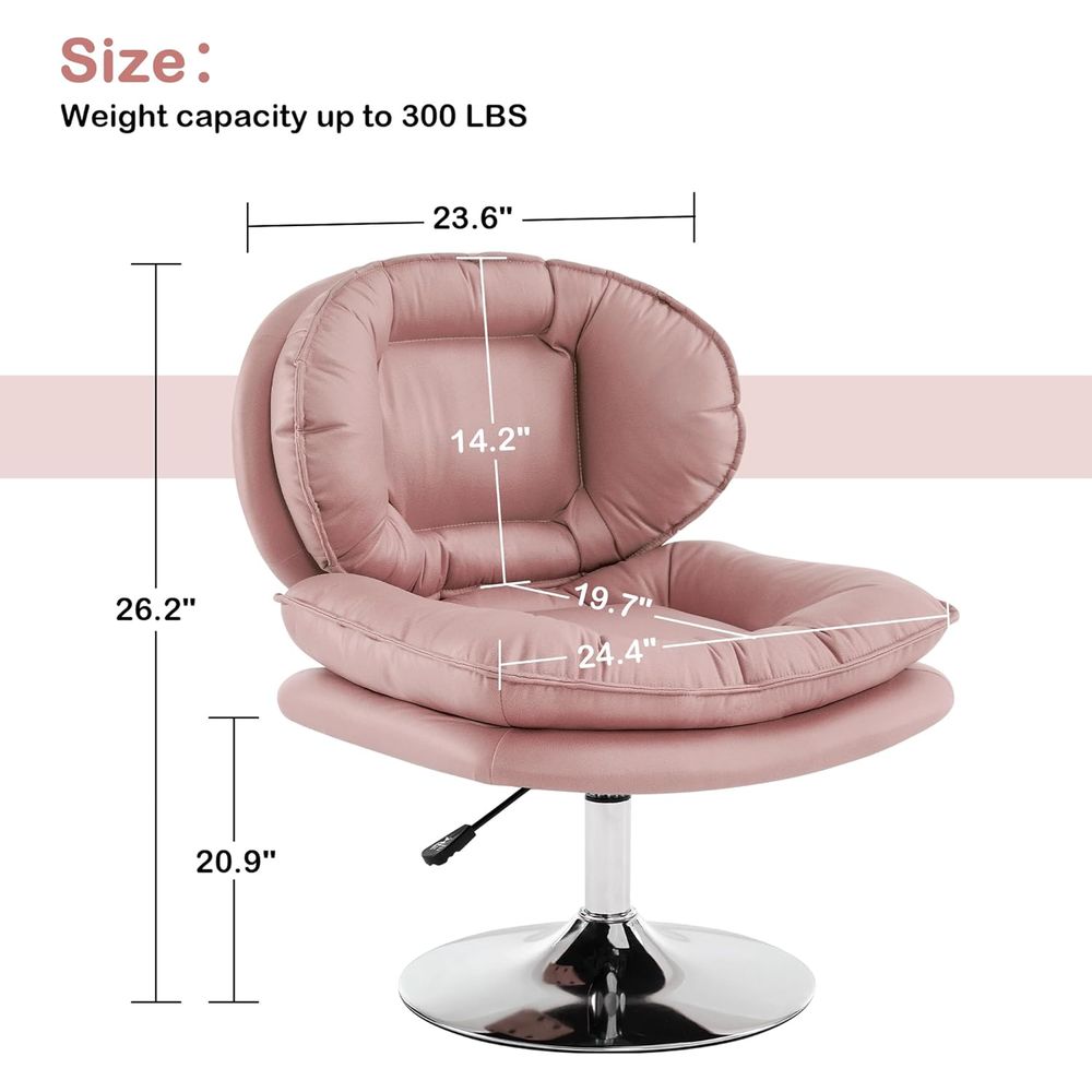 Swivel Vanity Chair with Adjus - Office Tech Chair incelemesi ve fiyatı