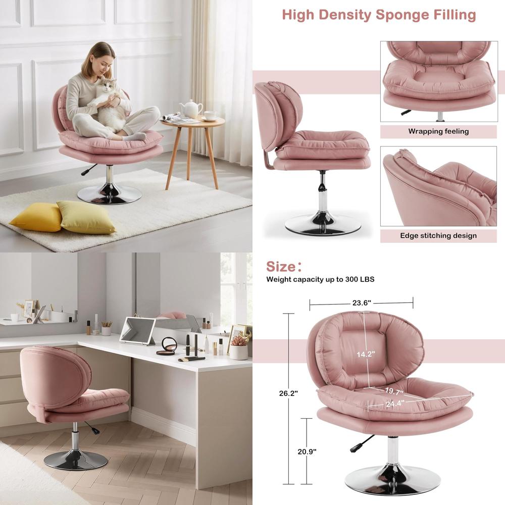 Swivel Accent Chair with Heigh - Office Tech Chair incelemesi ve fiyatı