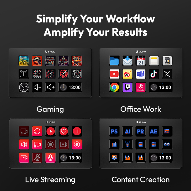 Ulanzi D200 Stream Deck Keyboa - Office Youtuber incelemesi ve fiyatı