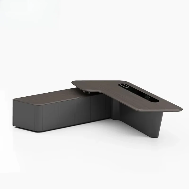 L Shape With Drawer White Luxu - Office Tech Management incelemesi ve fiyatı