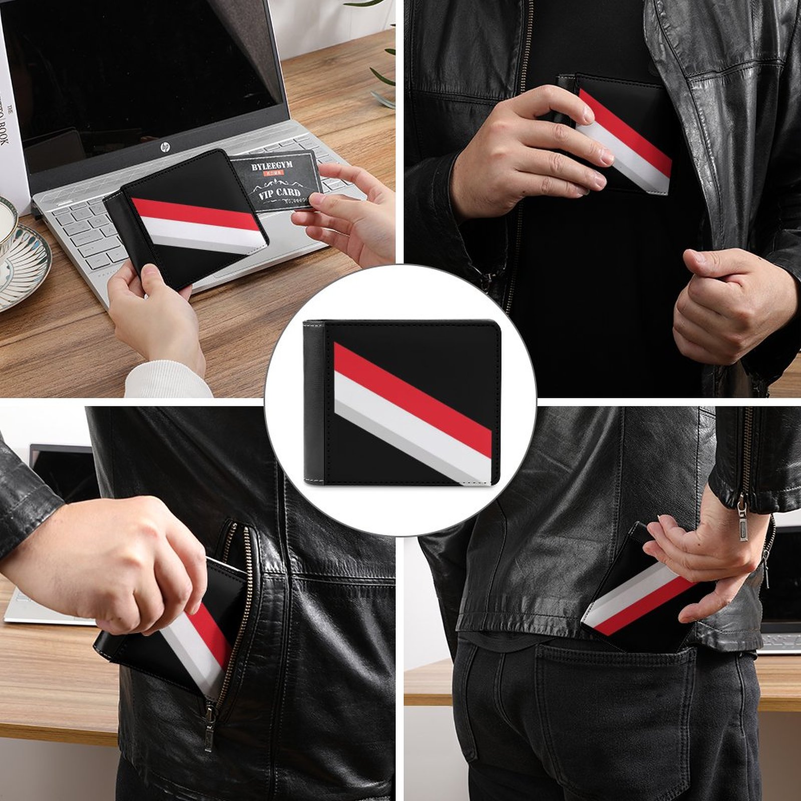 Rapper Jeffy Men's wallet leat - Office Youtuber incelemesi ve fiyatı