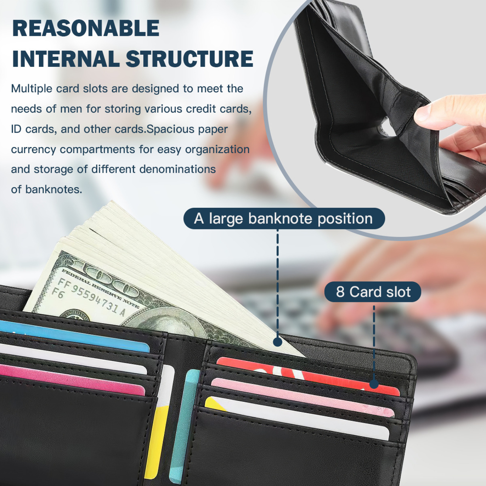 Rapper Jeffy Men's wallet leat - Office Youtuber incelemesi ve fiyatı