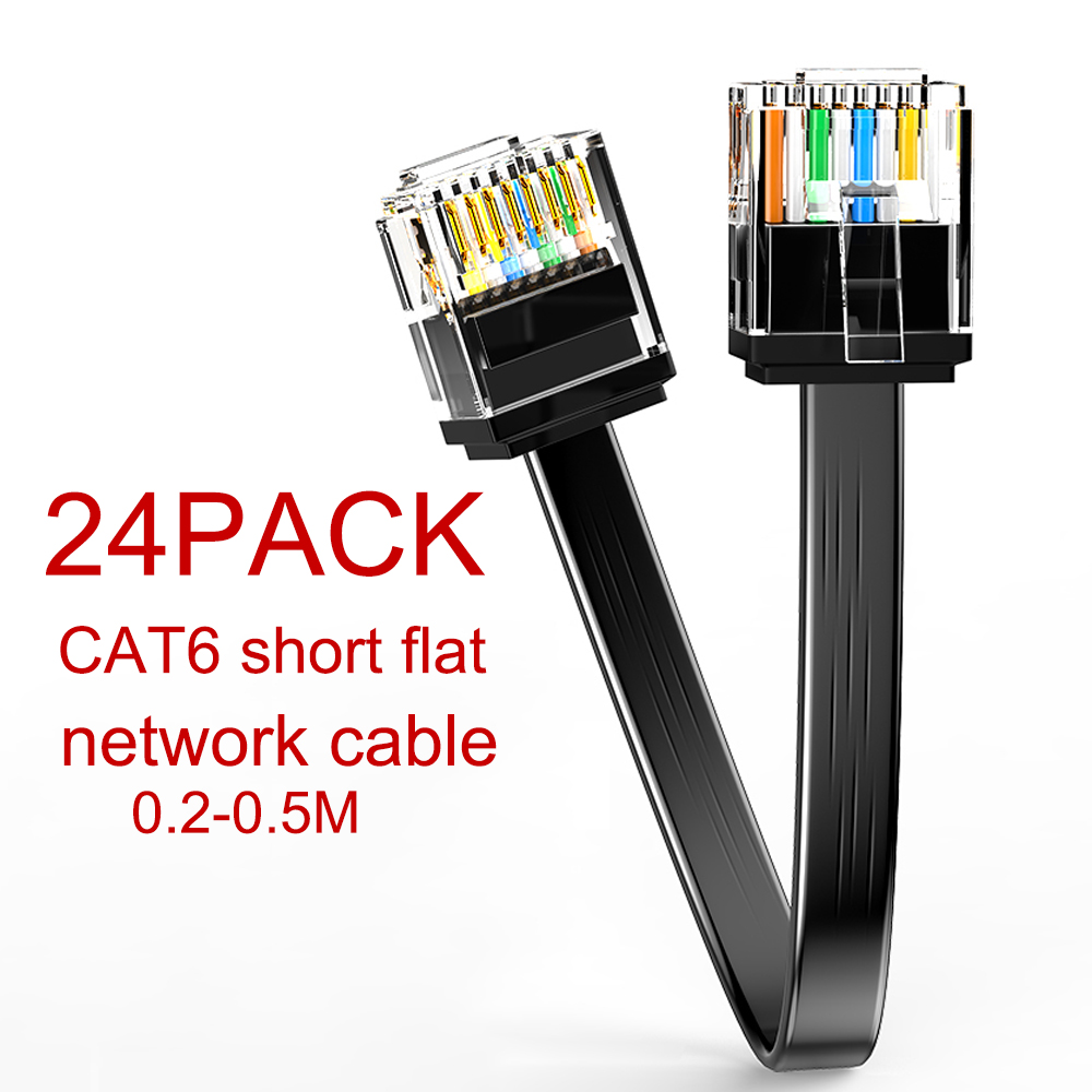 Cat6 24 Pack Short Flat Cat6 E - Patch Panel Cat6 incelemesi ve fiyatı