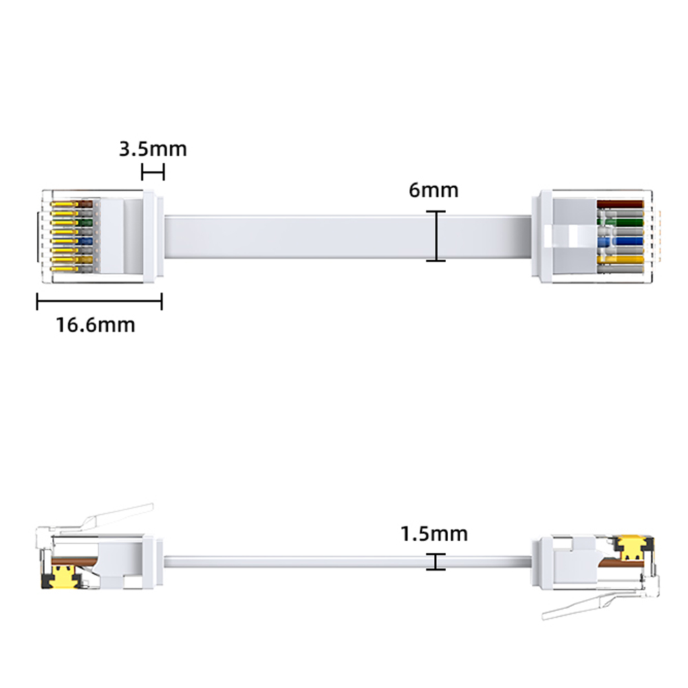Cat6 24 Pack Short Flat Cat6 E - Patch Panel Cat6 incelemesi ve fiyatı
