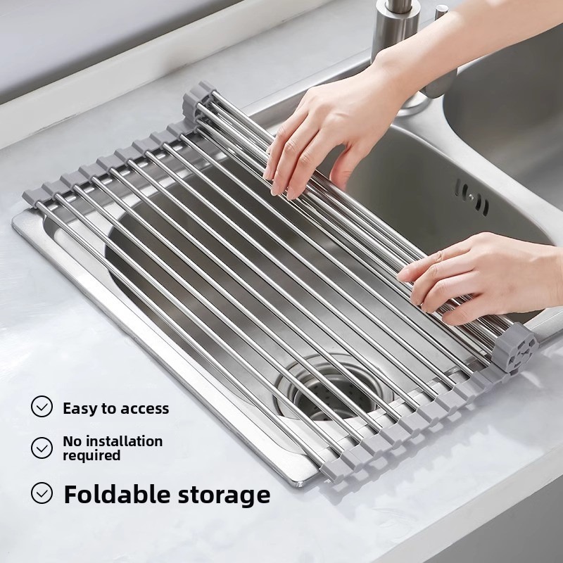 1pc Foldable Dish Drainer,Roll - Server Rack Shelf incelemesi ve fiyatı
