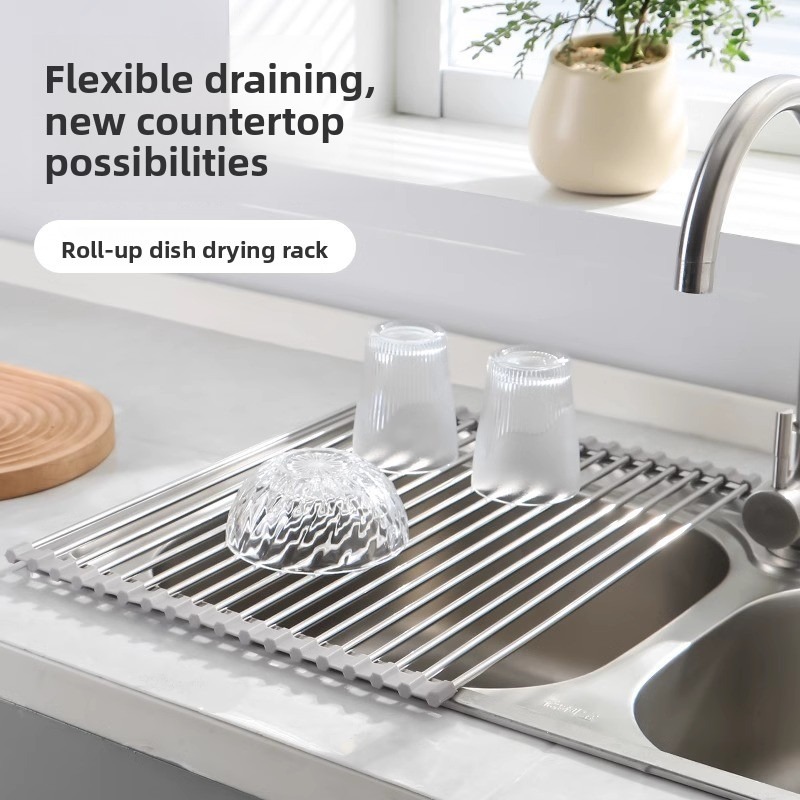 1pc Foldable Dish Drainer,Roll - Server Rack Shelf incelemesi ve fiyatı