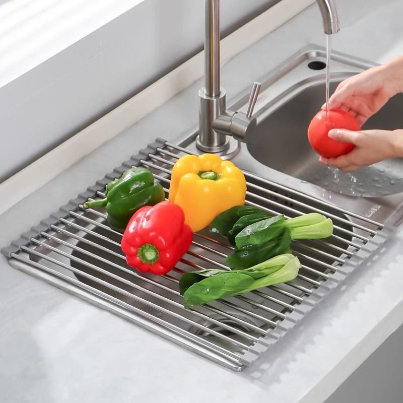 1pc Foldable Dish Drainer,Roll - Server Rack Shelf incelemesi ve fiyatı