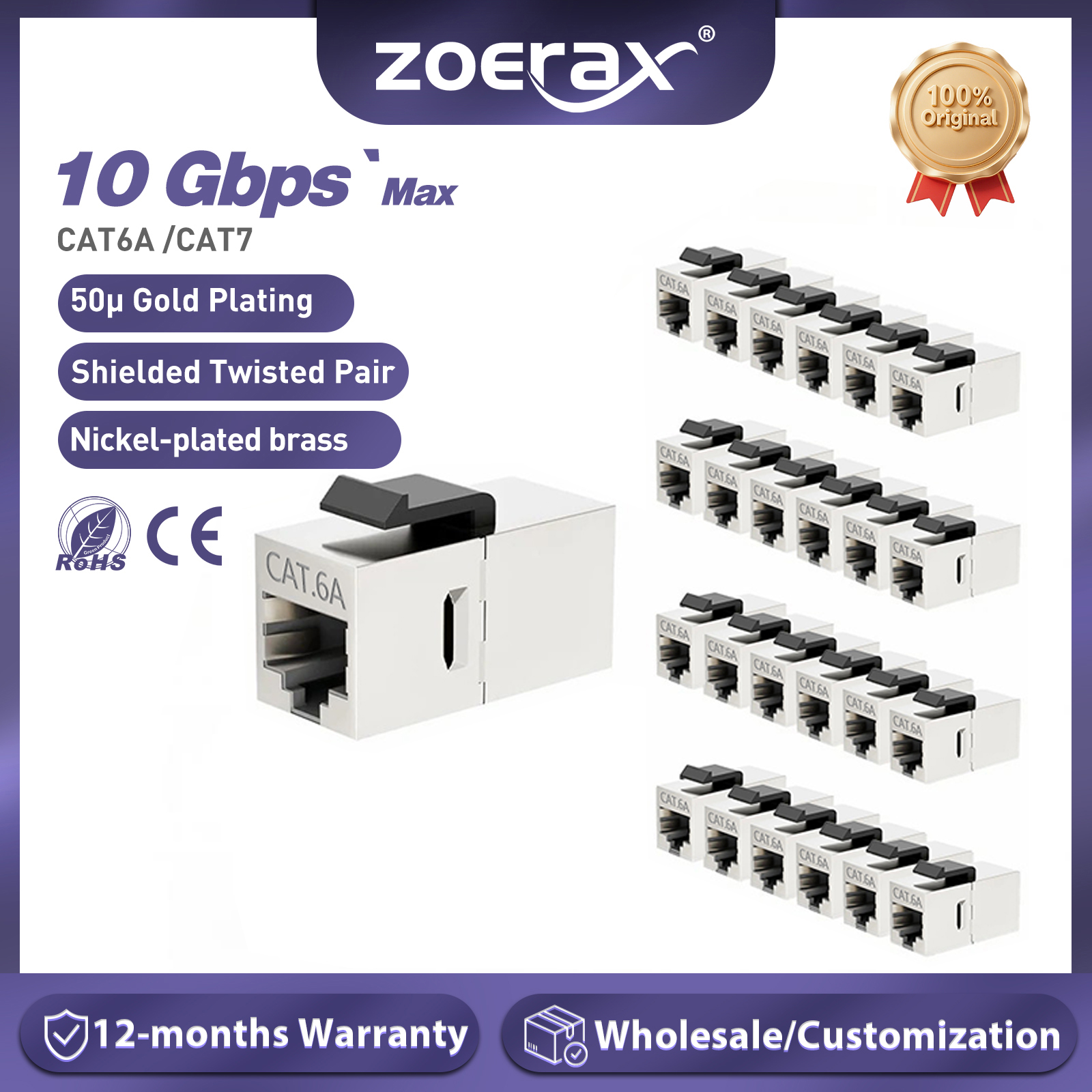 ZoeRax CAT7 CAT6A CAT6 Coupler - Patch Panel Cat6 incelemesi ve fiyatı