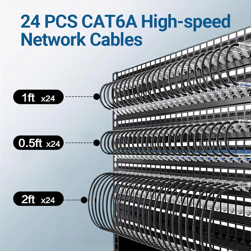 24Pack 0.1/0.15/0.2/0.3/0.5M C - Patch Panel Cat6 incelemesi ve fiyatı