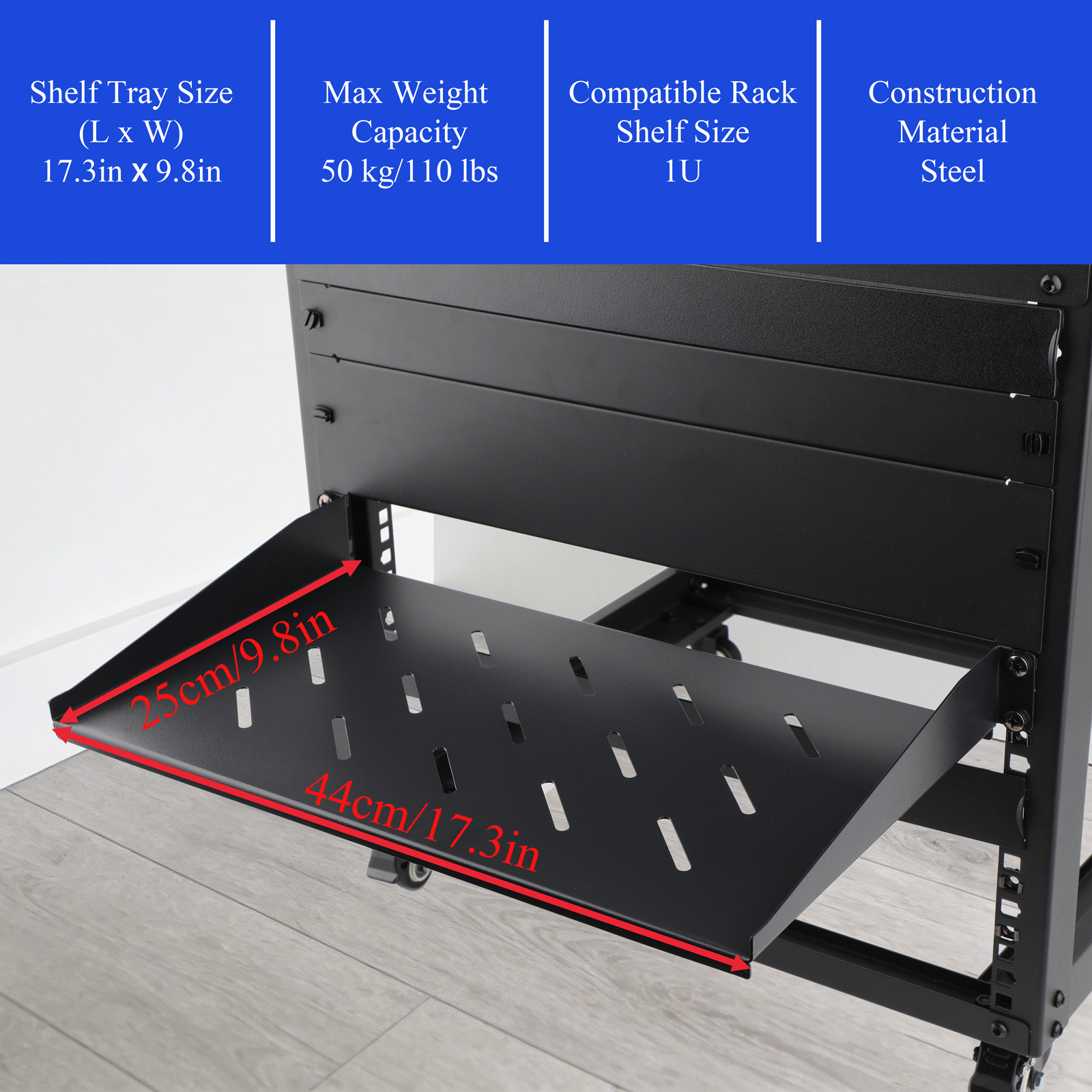 2Pcs 1U Server Rack Shelf, Ven - Server Rack Shelf incelemesi ve fiyatı