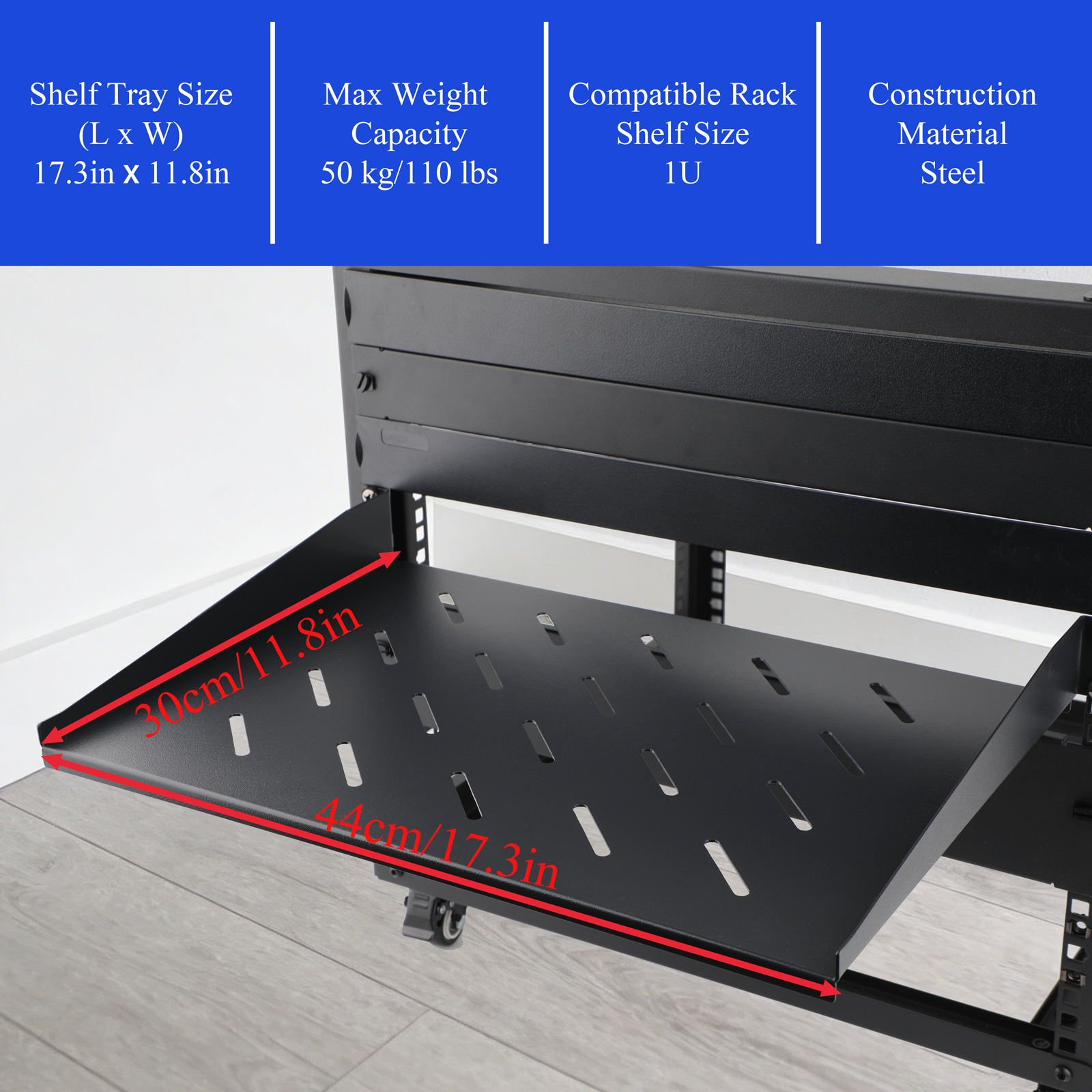 2Pcs 1U Server Rack Shelf, Ven - Server Rack Shelf incelemesi ve fiyatı