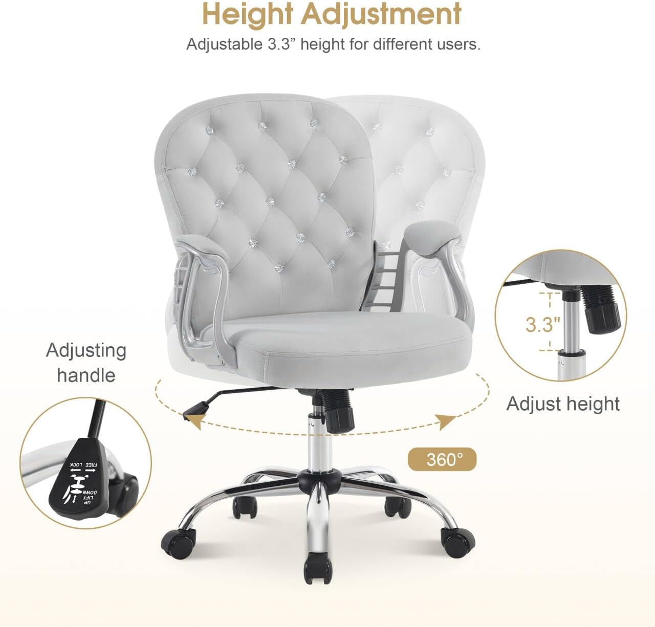 Ergonomic Nail Tech Chair with - Office Tech Chair incelemesi ve fiyatı